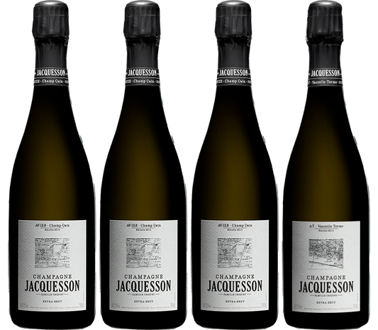 Champagne Jacquesson - Coffret (3 x Avize Champ Cain, 1 x Ay Vauzelle Terme NM) - Champagne